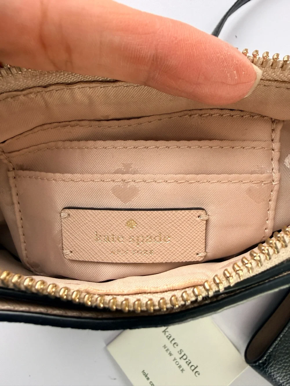 Kate Spade New York Black Pebbled Leather Shoulder Bag & Wallet Set Classic